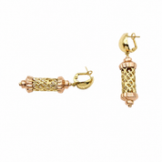 Orecchini - 18 carati Oro giallo, Oro rosa - Made in Italy - Handmade