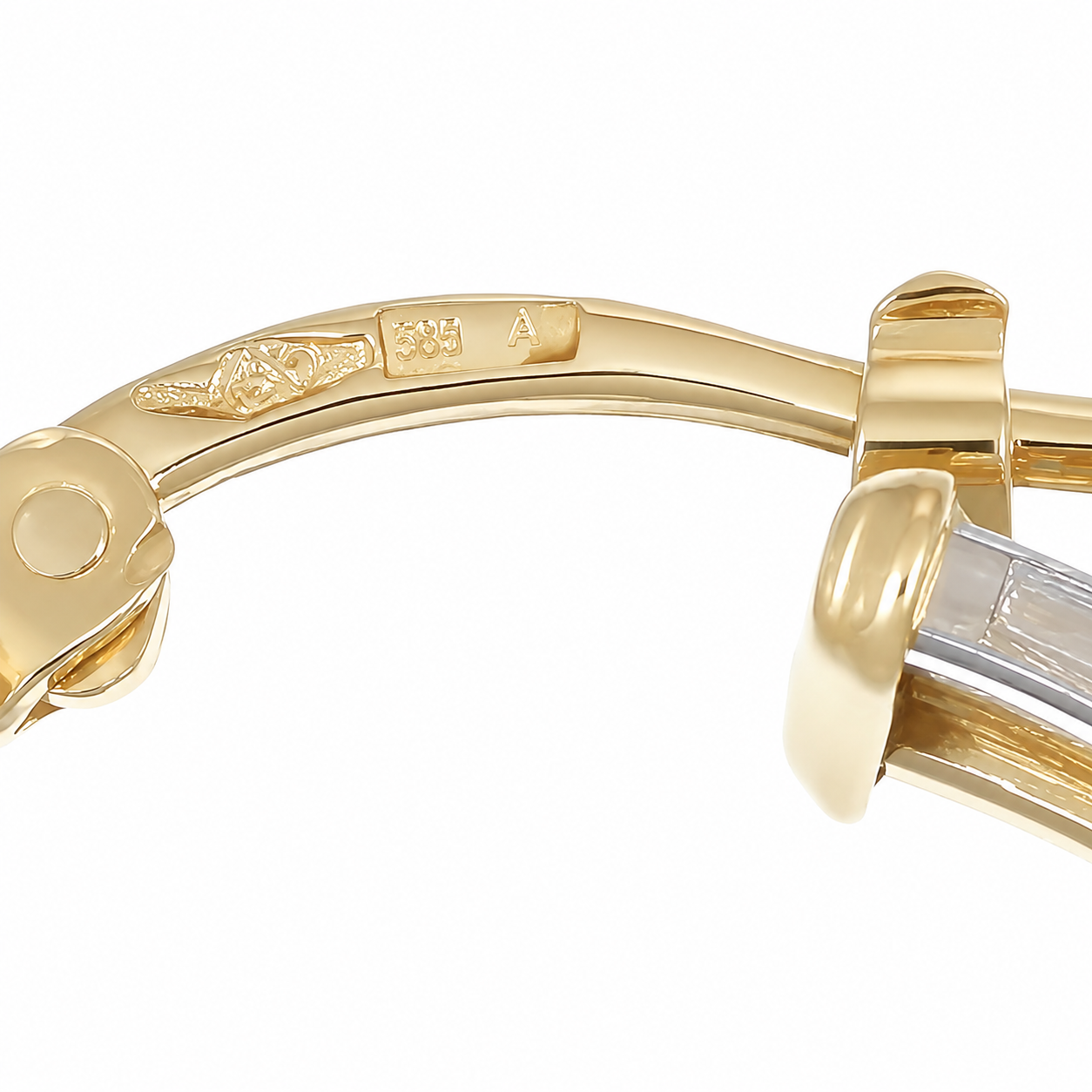 Orecchini - 18 carati Oro giallo, Oro bianco - Made in Italy - Handmade