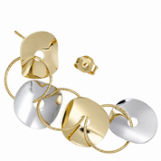 Orecchini - 18 carati Oro giallo, Oro bianco - Made in Italy - Handmade