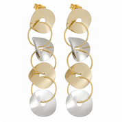 Orecchini - 18 carati Oro giallo, Oro bianco - Made in Italy - Handmade
