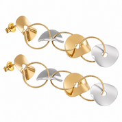 Orecchini - 18 carati Oro giallo, Oro bianco - Made in Italy - Handmade