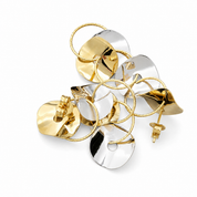 Orecchini - 18 carati Oro giallo, Oro bianco - Made in Italy - Handmade