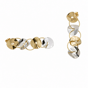 Orecchini - 18 carati Oro giallo, Oro bianco - Made in Italy - Handmade