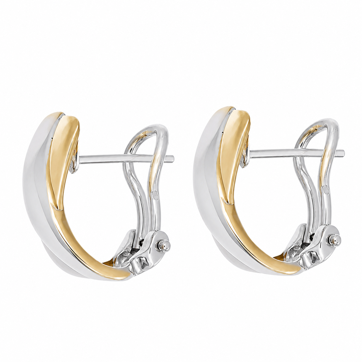 Orecchini - 18 carati Oro giallo, Oro bianco - Made in Italy - Handmade