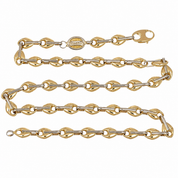 Collana - 18 carati Oro giallo, Oro bianco - Made in Italy - Handmade