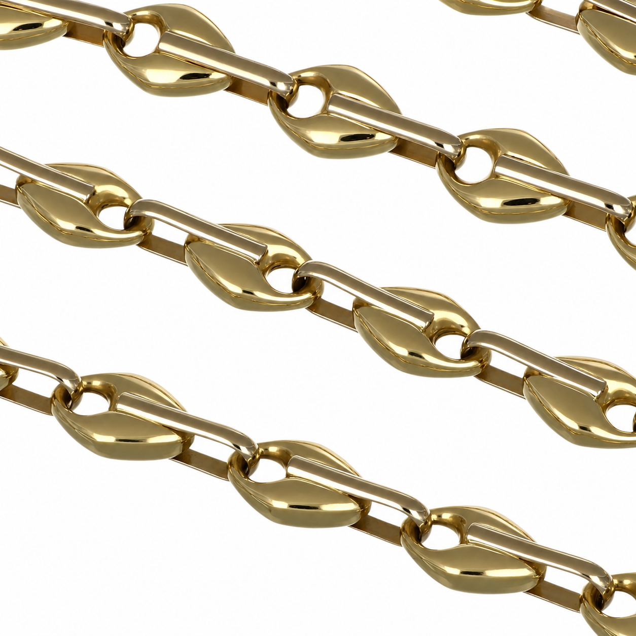 Collana - 18 carati Oro giallo, Oro bianco - Made in Italy - Handmade