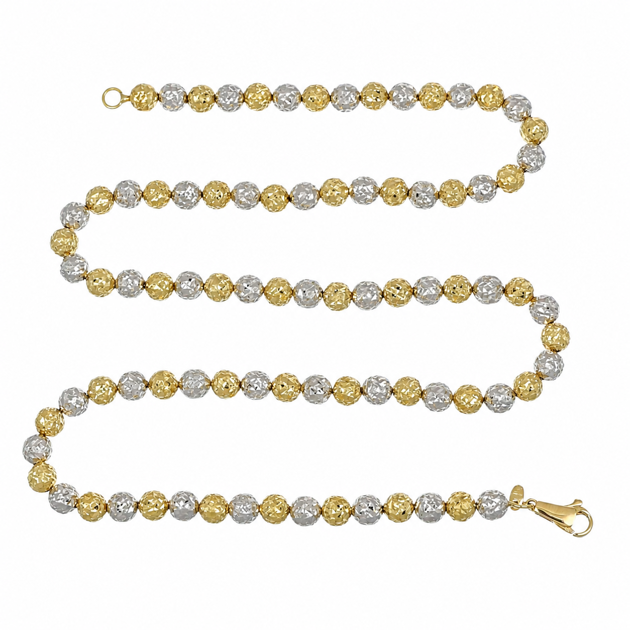 Collana - 18 carati Oro giallo, Oro bianco - Made in Italy - Handmade