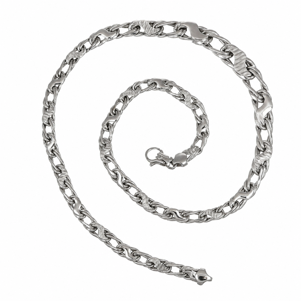 Collana - 18 carati Oro bianco - Made in Italy - Handmade