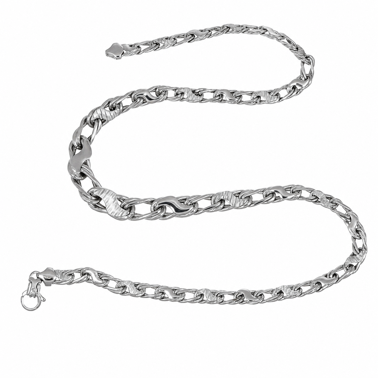Collana - 18 carati Oro bianco - Made in Italy - Handmade