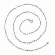 Collana - 18 carati Oro bianco - Made in Italy - Handmade