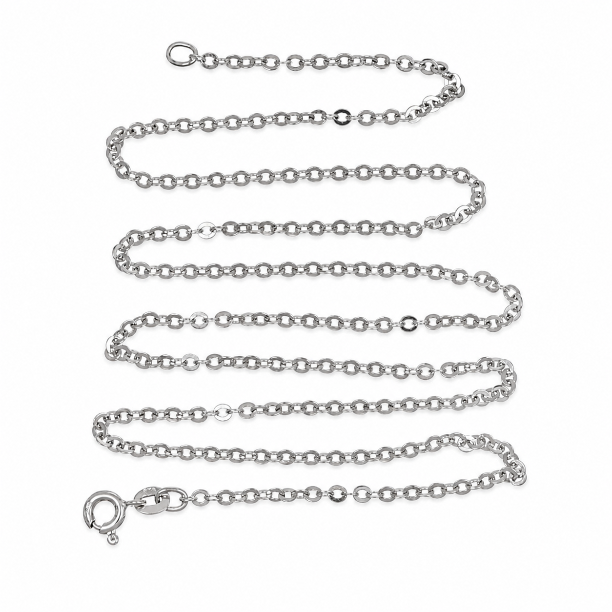 Collana - 18 carati Oro bianco - Made in Italy - Handmade