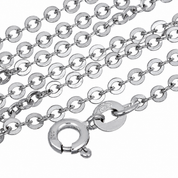 Collana - 18 carati Oro bianco - Made in Italy - Handmade
