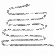 Collana - 18 carati Oro bianco - Made in Italy - Handmade