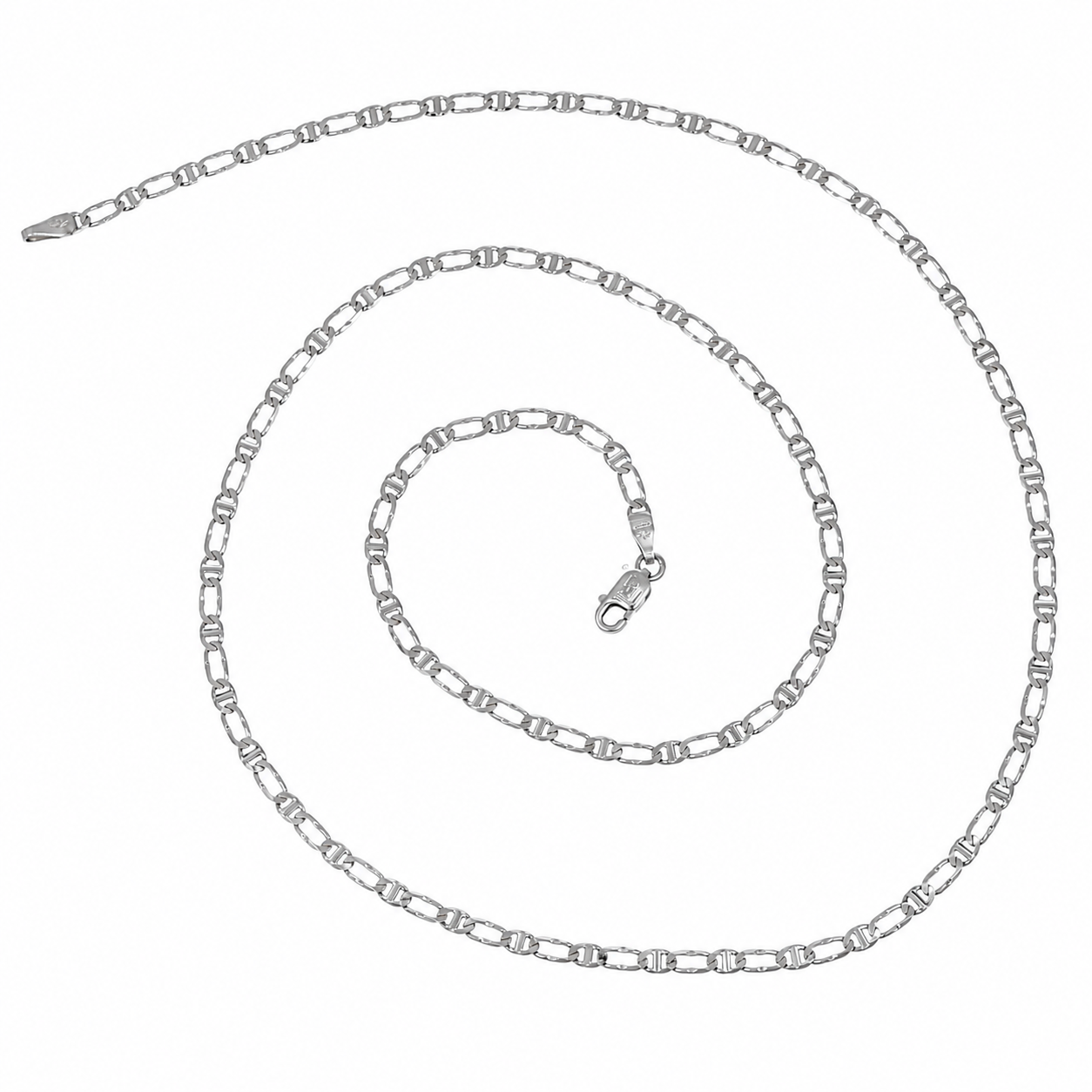 Collana - 18 carati Oro bianco - Made in Italy - Handmade