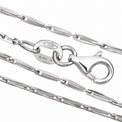 Collana - 18 carati Oro bianco - Made in Italy - Handmade