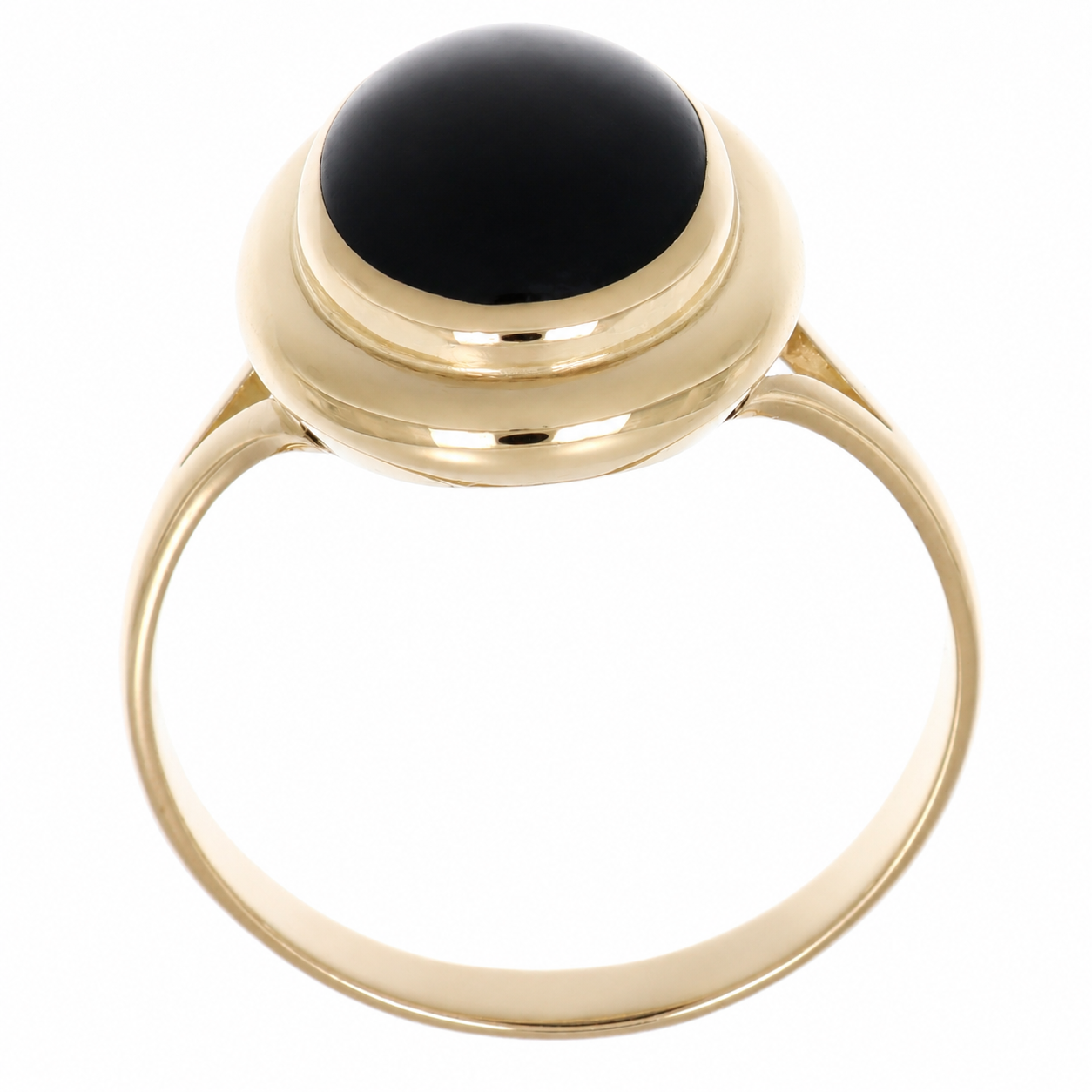 Anello - 18 carati Oro giallo, Ematite - Made in Italy - Handmade