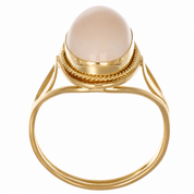 Anello - 18 carati Oro giallo Corallo - Made in Italy - Handmade