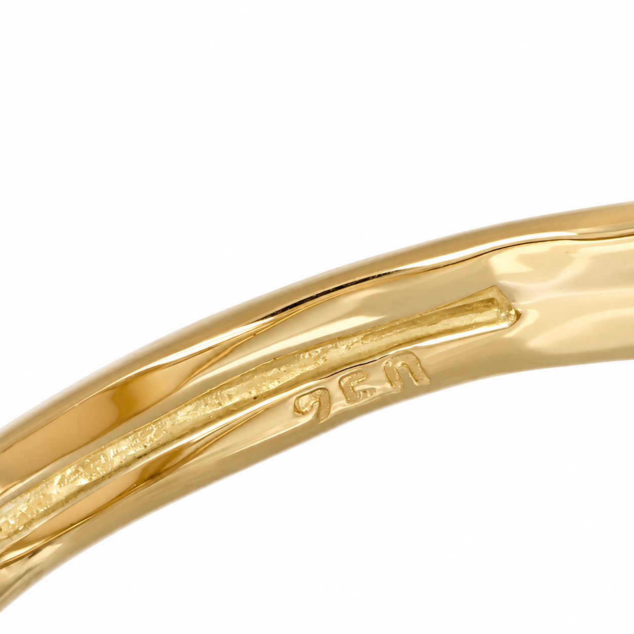 Anello - 18 carati Oro giallo Corallo - Made in Italy - Handmade