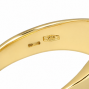 Anello - 18 carati Oro bianco, Oro giallo, Oro rosa - 0.03ct. tw. Diamante (Naturale) - Made in Italy - Handmade