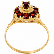 Anello - 18 carati Oro giallo - 0.60ct. tw. Granato - Made in Italy - Handmade