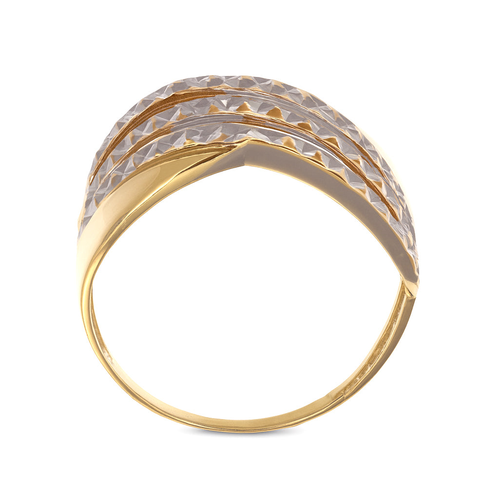 Anello in Oro Giallo, Oro bianco 18 carati