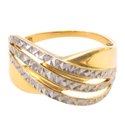 Anello in Oro Giallo, Oro bianco 18 carati