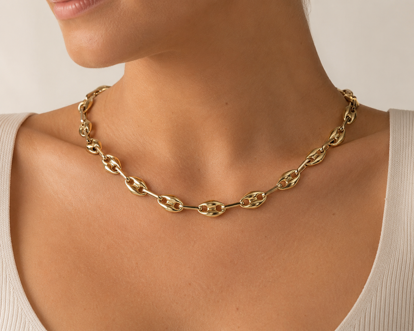 Collana - 18 carati Oro giallo, Oro bianco - Made in Italy - Handmade