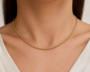 Collana - 18 carati Oro giallo - Made in Italy - Handmade