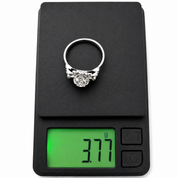 Anello - 18 carati Oro bianco - 0.18ct. tw. Diamante (Naturale) - Made in Italy - Handmade