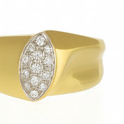 Anello - 18 carati Oro bianco, Oro giallo - 0.20ct. tw. Diamante (Naturale)