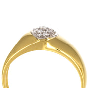 Anello - 18 carati Oro bianco, Oro giallo - 0.20ct. tw. Diamante (Naturale)