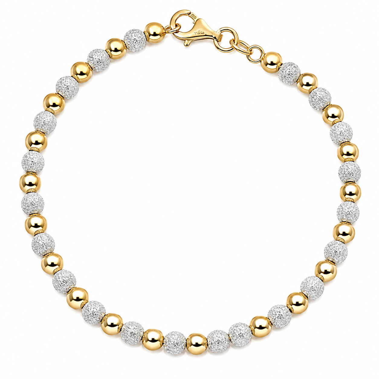 Bracciale - 18 carati Oro bianco, Oro giallo - Made in Italy - Handmade