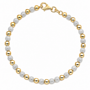 Bracciale - 18 carati Oro bianco, Oro giallo - Made in Italy - Handmade