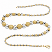 Collana - 18 carati Oro bianco, Oro giallo - Made in Italy - Handmade