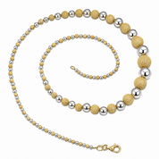 Collana - 18 carati Oro bianco, Oro giallo - Made in Italy - Handmade