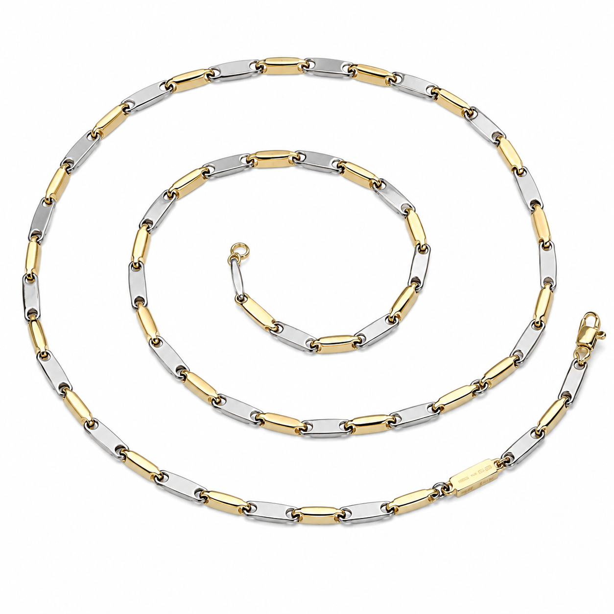 Collana - 18 carati Oro bianco, Oro giallo - Made in Italy - Handmade