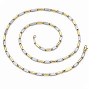 Collana - 18 carati Oro bianco, Oro giallo - Made in Italy - Handmade