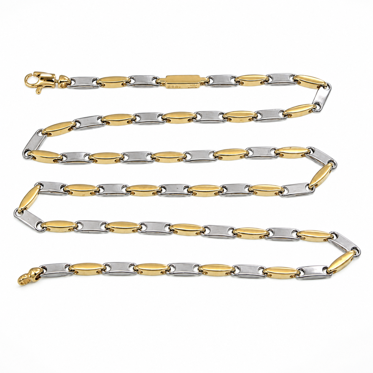 Collana - 18 carati Oro bianco, Oro giallo - Made in Italy - Handmade