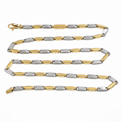 Collana - 18 carati Oro bianco, Oro giallo - Made in Italy - Handmade