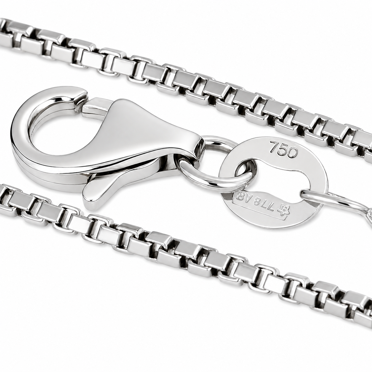 Collana - 18 carati Oro bianco - Made in Italy - Handmade