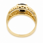 Anello - 18 carati Oro giallo - 1.76ct. tw. Zaffiro - Diamante - Made in Italy - Handmade