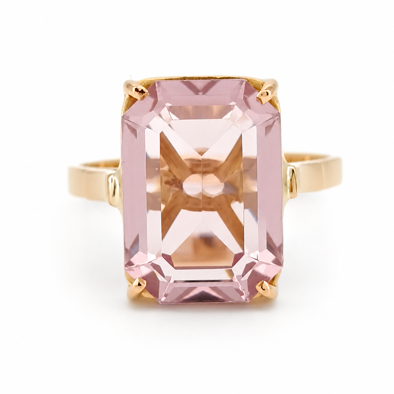Anello - 18 carati Oro rosa - 7.60ct. tw. Quarzo - Made in Italy - Handmade