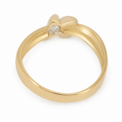 Anello - 18 carati Oro bianco, Oro giallo - 0.07ct. tw. Diamante (Naturale) - Made in Italy - Handmade