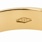 Anello - 18 carati Oro bianco, Oro giallo - 0.07ct. tw. Diamante (Naturale) - Made in Italy - Handmade