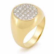 Anello - 18 carati Oro giallo - 0.33ct. tw. Diamante (Naturale)