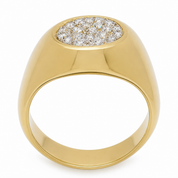 Anello - 18 carati Oro giallo - 0.33ct. tw. Diamante (Naturale)