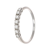 Anello - 18 carati Oro bianco - 0.21ct. tw. Diamante (Naturale)