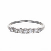 Anello - 18 carati Oro bianco - 0.21ct. tw. Diamante (Naturale)