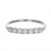 Anello - 18 carati Oro bianco - 0.21ct. tw. Diamante (Naturale)