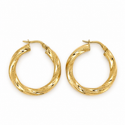 Orecchini - 18 carati Oro giallo - Made in Italy - Handmade